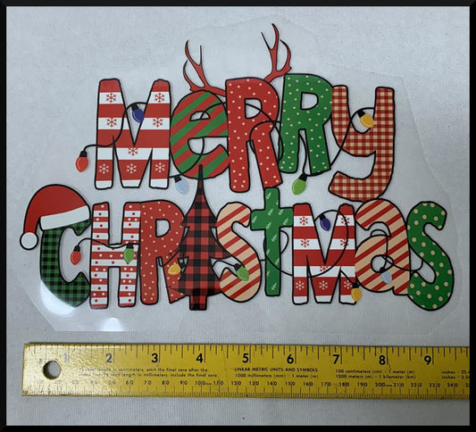 Christmas Lights (T18) - Iron On Decal - Sold Individually