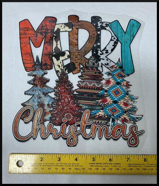 Country Christmas (T20) - Iron On Decal - Sold Individually