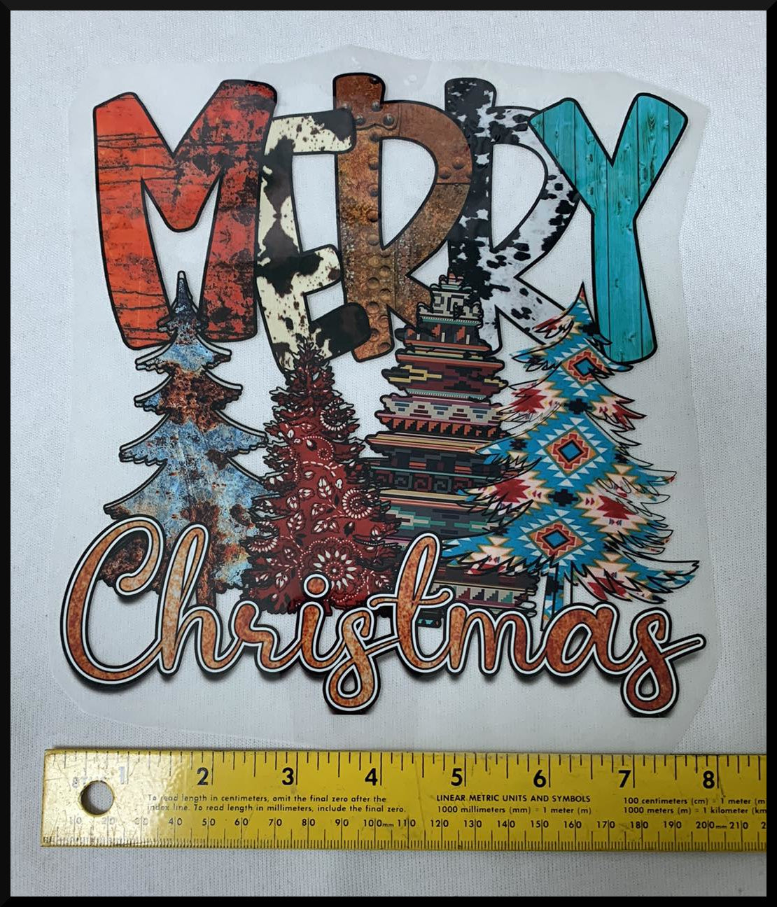 Country Christmas (T20) - Iron On Decal - Sold Individually