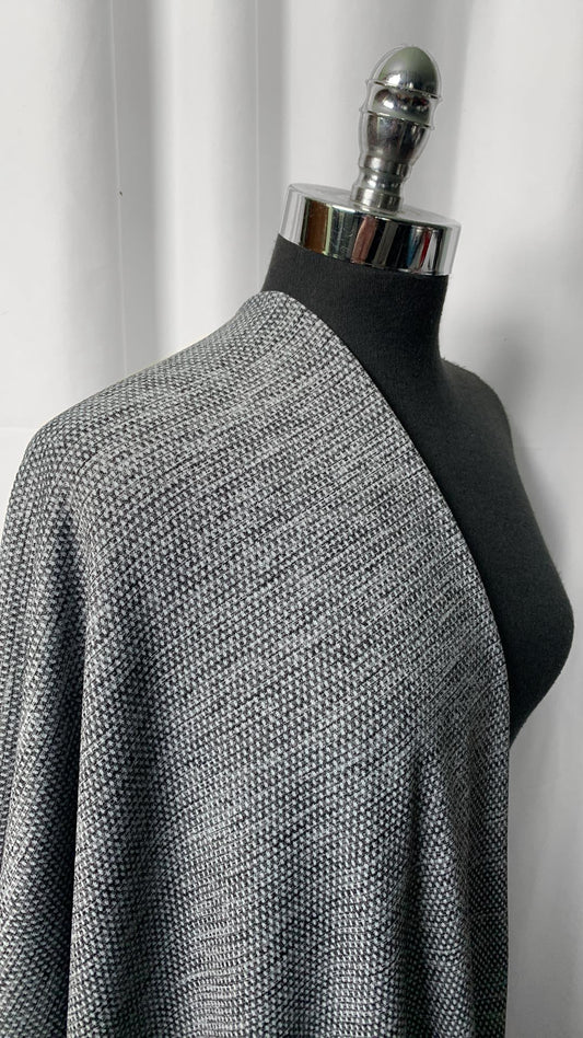 Black/Grey - Performance Fleece - 3 Yard Cut