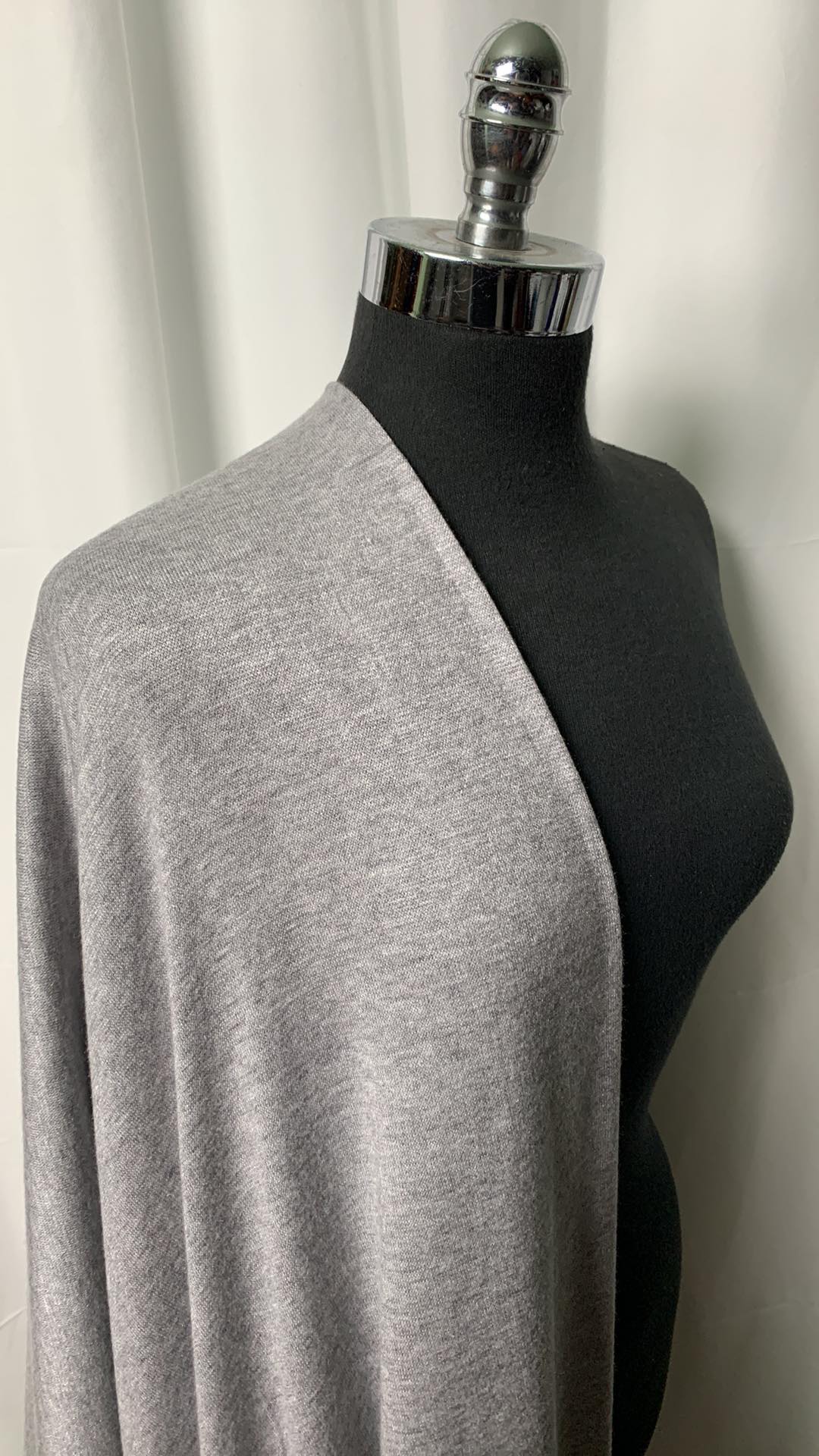 Silver 2-Tone -  Cashmere Hacci Sweater Knit - By the Yard