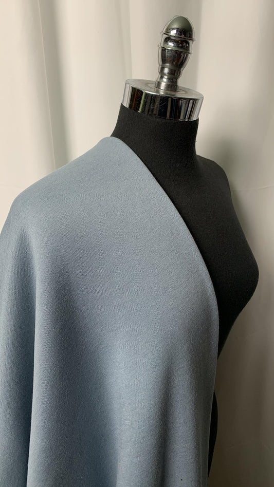 Silver/Blue - Sweatshirt Fleece - By the Yard