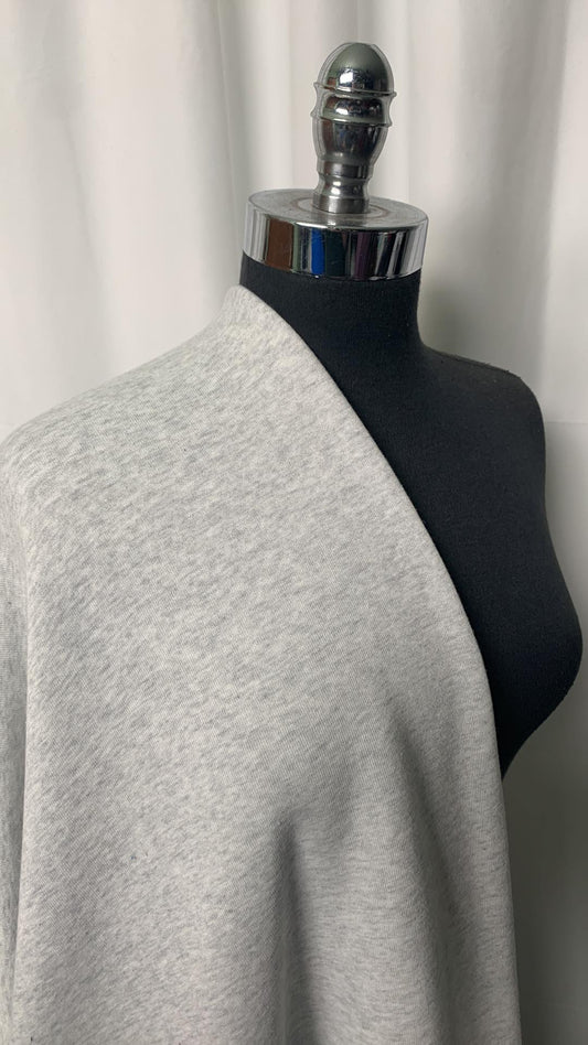 Ash Grey - Sweatshirt Fleece (72" Wide) - By the Yard
