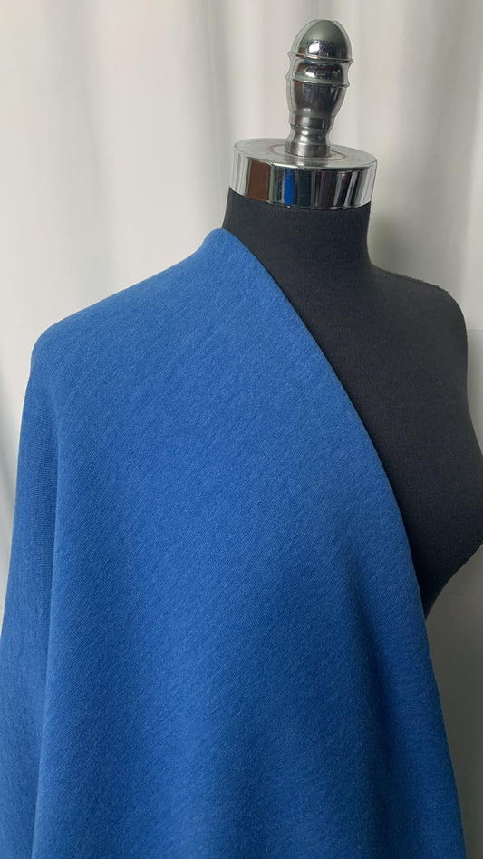 Heather Royal - Sweatshirt Fleece (72" Wide) - By the Yard